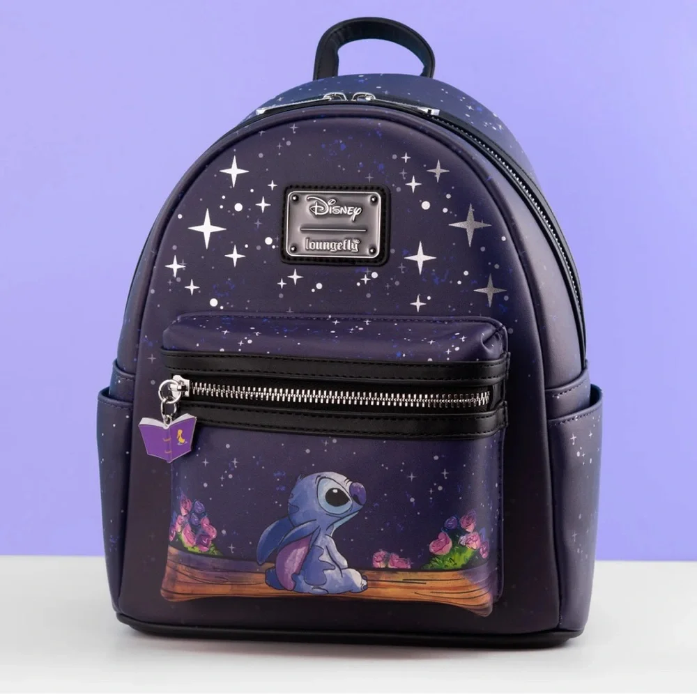Loungefly Disney Lilo & Stitch Starry Night Stitch Mini Backpack - Exclusive HTF